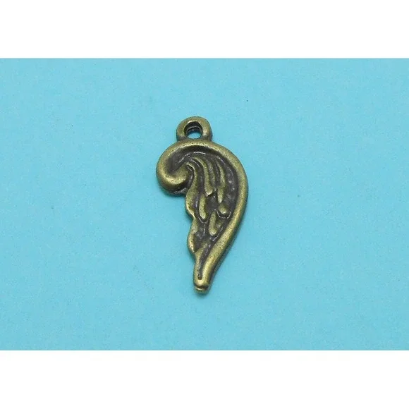 12pcs Angel Wing Charms Bronze Tone Metal, jewelry making supplies - Picture 6 of 6